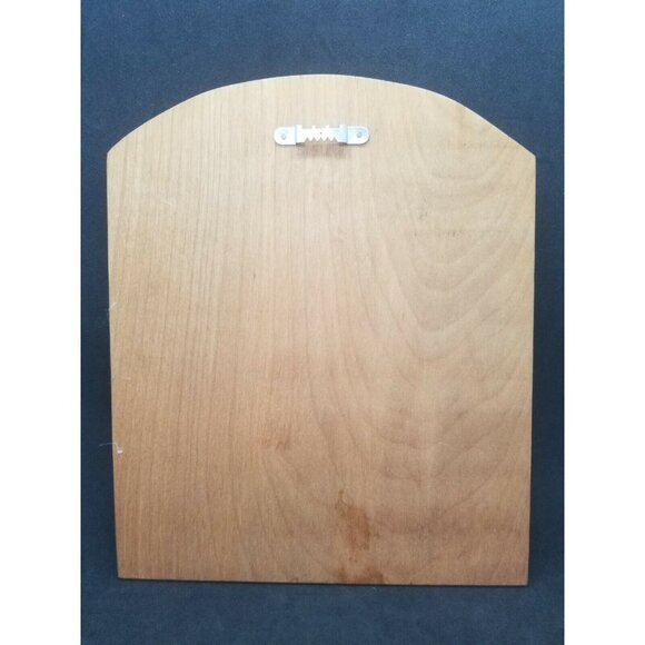 Delft Blue Ceramic Tile Shoe Cobbler Carver on Wood Hanger Ter Steege BV - Picture 3 of 4